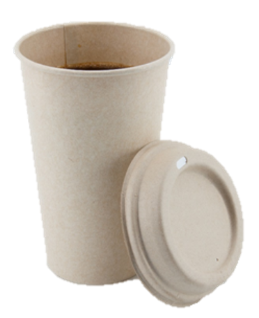 biodegradable coffee cups and lid