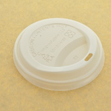 CPLA 80mm compostable coffee cup lid
